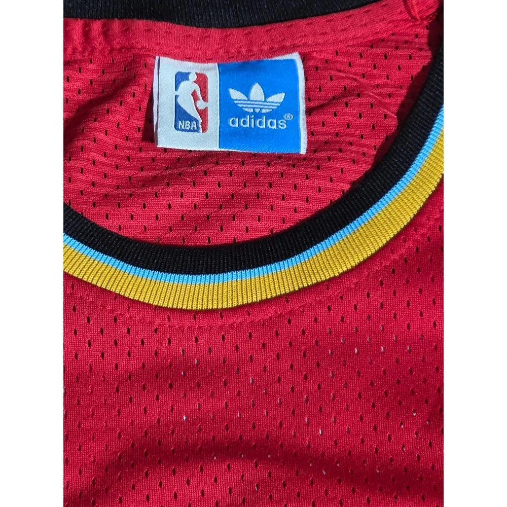 Adidas NBA Hardwood Classics Detroit Pistons Grant Hill 33 Red Jersey Mens M